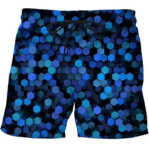 

Men's Sporty / Exaggerated Sweatpants / Shorts Pants - 3D / Geometric Pattern / 3D Print Print Rainbow US32 / UK32 / EU40 US34 / UK34 / EU42 US36 / UK36 / EU44
