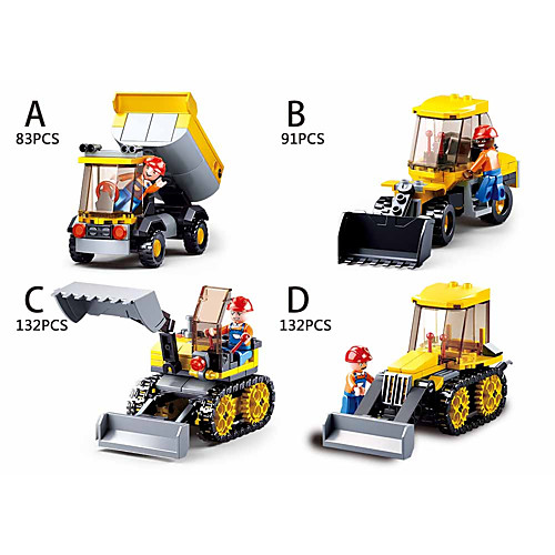 

ENLIGHTEN Toy Cars Building Blocks pcs Square Boys' Unisex Toy Gift