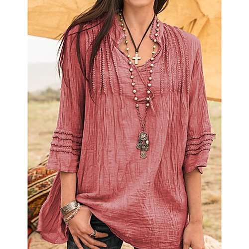 

Women's Daily T-shirt - Solid Colored Purple