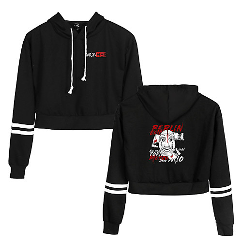 

Inspired by la casa de papel Dali Cosplay Costume Hoodie Pure Cotton Print Printing Hoodie For Women's