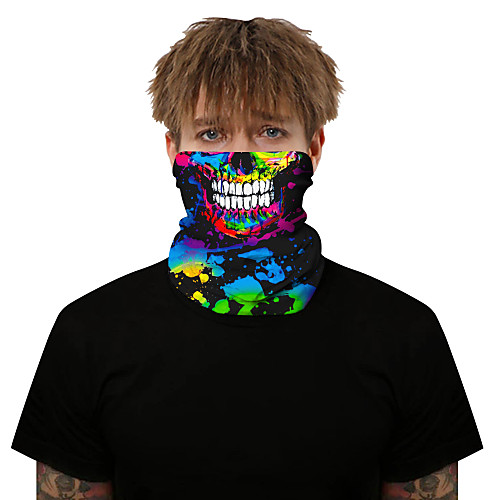 

Neck Gaiter Pollution Protection Quick Dry Ultraviolet Resistant Rainbow Balaclavas Bandana for Adults' Road Cycling Hiking Cycling