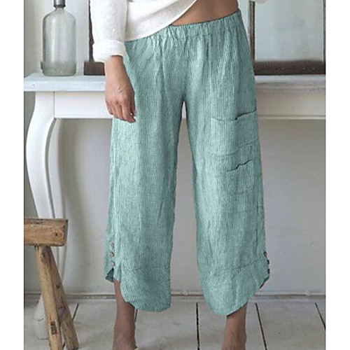 

Women's Basic Chinos Pants - Solid Colored Red Green Blue S M L
