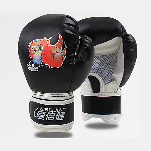 

Boxing Gloves For Boxing Full Finger Gloves Breathable Wearproof Protective PU(Polyurethane) Black