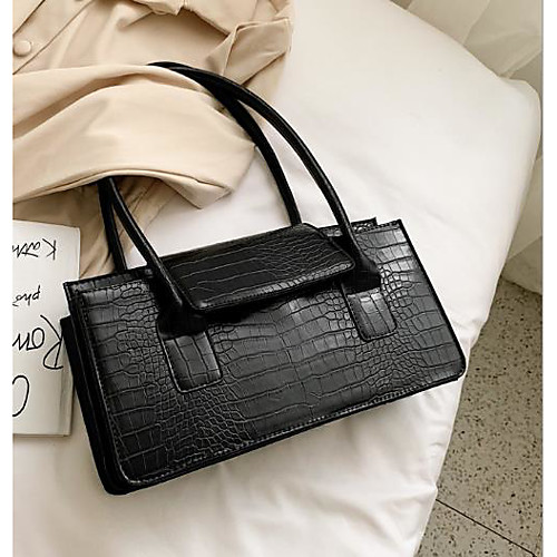 

Women's PU Top Handle Bag Solid Color Brown / Black / Coffee