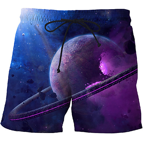 

Men's Sporty / Exaggerated Sweatpants / Shorts Pants - 3D / Geometric Pattern / 3D Print Print Rainbow US32 / UK32 / EU40 US34 / UK34 / EU42 US36 / UK36 / EU44