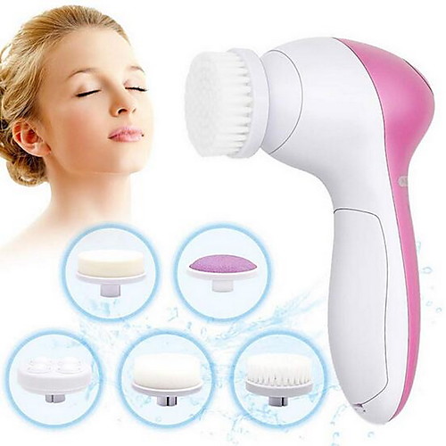 

Face Massager 5 in 1 Electric Wash Face Machine Facial Pore Cleaner Body Cleansing Massage Mini Skin Beauty Massager Brush