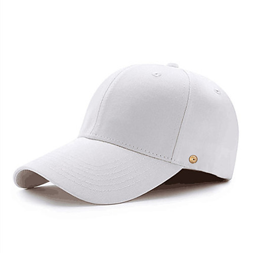 

Men's Basic PU Cotton Sun Hat-Solid Colored All Seasons Blushing Pink Red Royal Blue