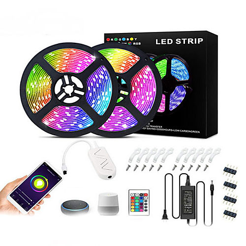 

10m Flexible LED Light Strips 360 LEDs SMD5050 Multi Color Decorative / TV Background 12 V