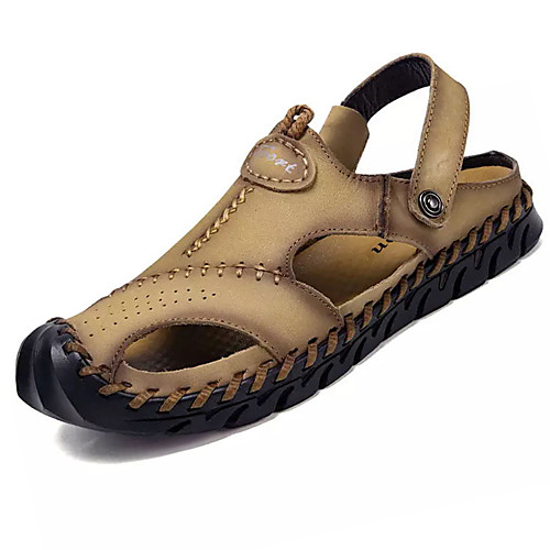 

Men's Nappa Leather Summer Sandals Booties / Ankle Boots Khaki / Brown / Black