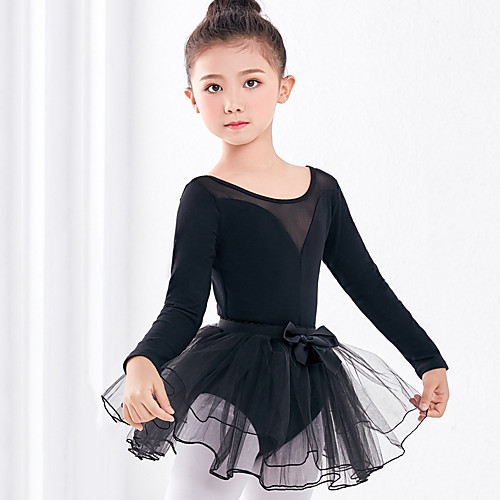 

Kids' Dancewear Leotards / Tutus & Skirts Girls' Training / Performance Spandex Bow(s) Long Sleeve Skirts