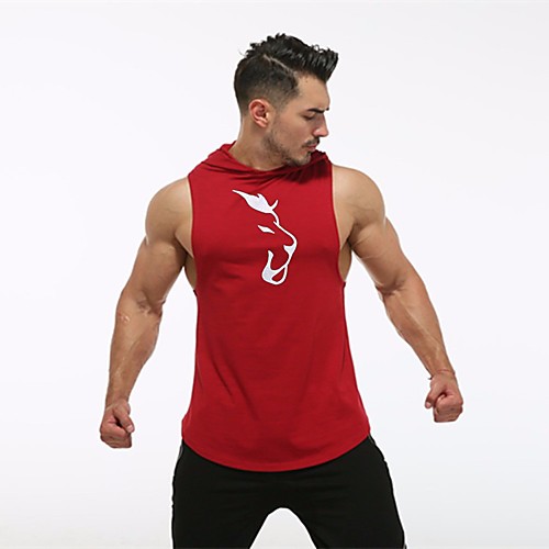 

Men's Casual Hoodie - Solid Colored Hooded Red US32 / UK32 / EU40