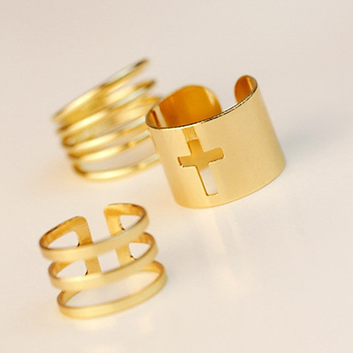 

Women's Ring 1 set Gold Alloy Elegant Holiday European Festival Jewelry