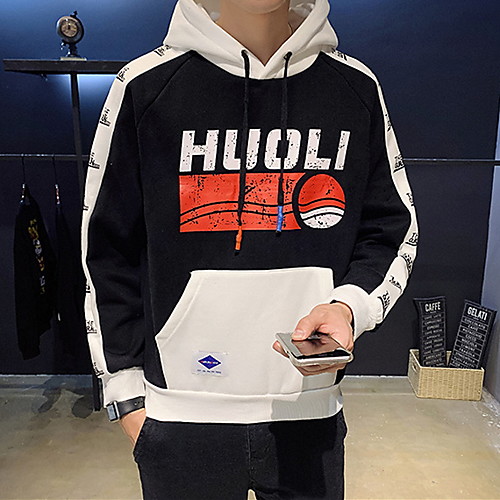 

Men's Basic Hoodie - Letter Purple US34 / UK34 / EU42