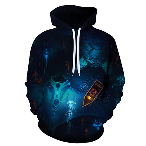 

Men's 3D Print / Casual Hoodie - 3D / Cartoon / Character Rainbow US32 / UK32 / EU40