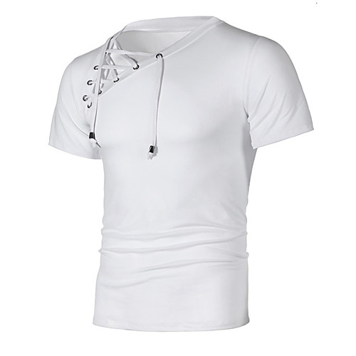 

Men's Daily Basic T-shirt - Solid Colored White