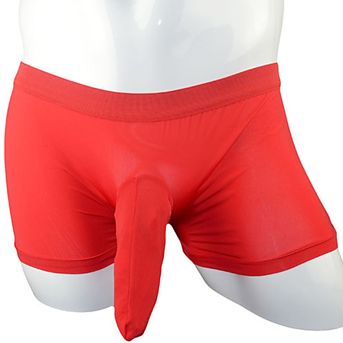 

Men's Basic Boxers Underwear - Normal Low Waist Red One-Size