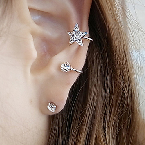 

Women's Earrings Holiday Wedding Birthday Romantic Earrings Jewelry Gold / Silver For Date Street Festival 1 set