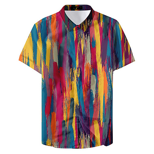 

Men's Sports Shirt - Color Block Yellow