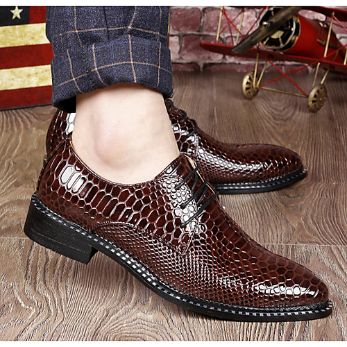 

Men's Canvas Fall Business Oxfords Brown / Black