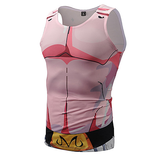 

Inspired by Dragon Ball Cosplay Costume T-shirt Polyster Print Printing Fancy Vest For Men's