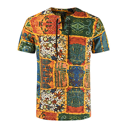 

Men's Daily T-shirt - Floral Rainbow