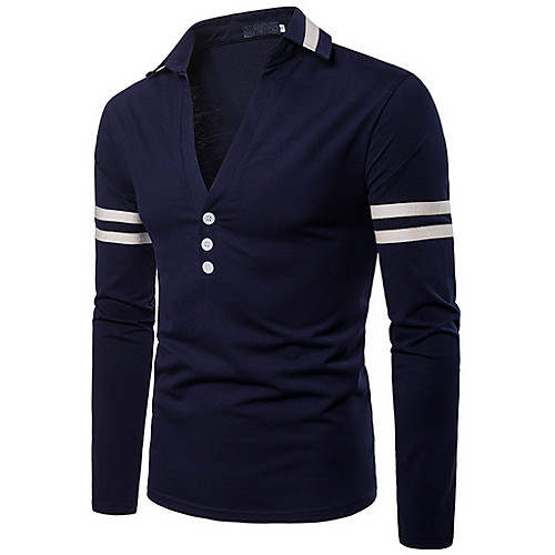 

Men's Color Block Long Sleeve Pullover Sweater Jumper, V Neck Red / White / Navy Blue US32 / UK32 / EU40 / US34 / UK34 / EU42 / US36 / UK36 / EU44