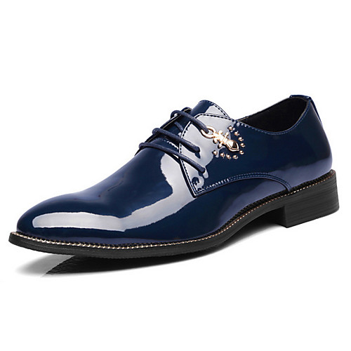 

Men's PU Spring & Summer Casual Oxfords Blue / Black