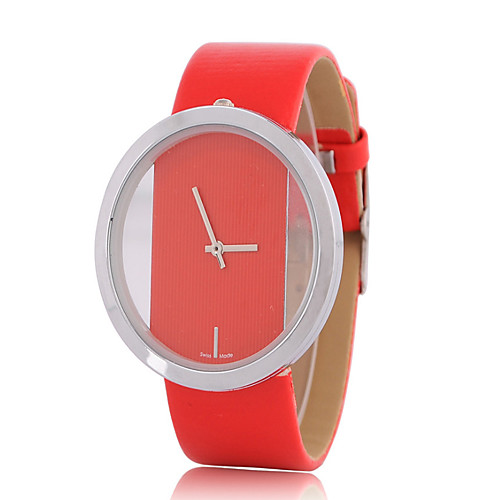 

Women's Quartz Watches Minimalist Vintage Black White Red Alloy Chinese Quartz Red White Black Water Resistant / Waterproof Hollow Engraving New Design 30 m 1 set Analog One Year Battery Life
