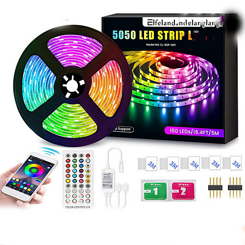 

10m Flexible LED Light Strips 300 LEDs SMD5050 Multi Color Decorative / TV Background 12 V