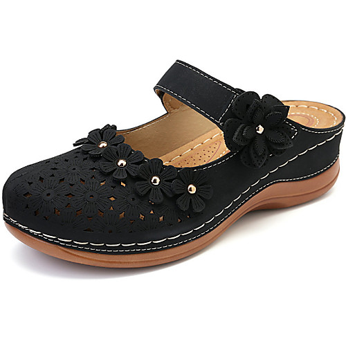 

Women's Sandals Flat Heel Round Toe PU Summer Yellow / Red / Green