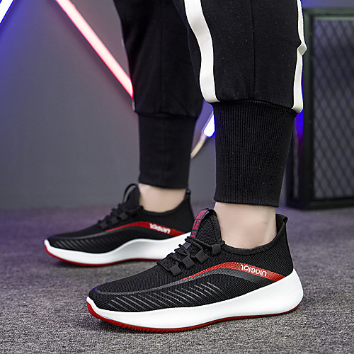 

Men's Mesh Spring & Summer / Fall & Winter Classic / British Trainers / Athletic Shoes Walking Shoes Breathable Burgundy / White / Black