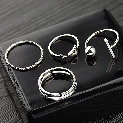 

Women's Ring 1 set Silver Alloy Elegant Holiday European Festival Jewelry