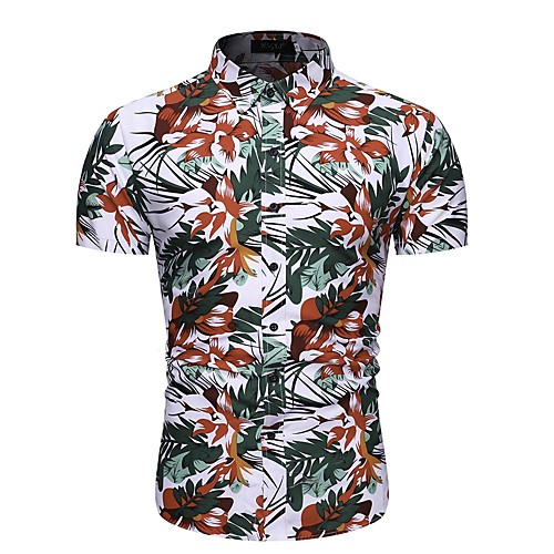 

Men's Daily Tropical Shirt - Geometric / Graphic Rainbow