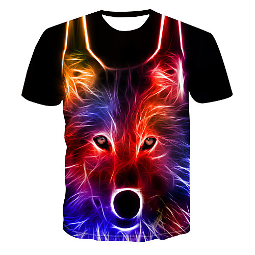 

Men's Daily Basic T-shirt - 3D Rainbow
