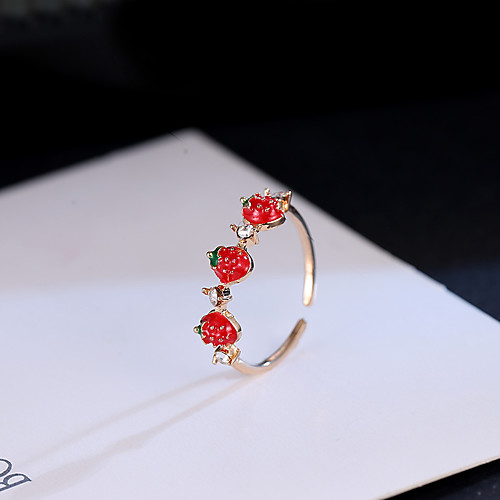 

Women's Ring 1pc Gold Alloy Elegant Holiday European Festival Jewelry