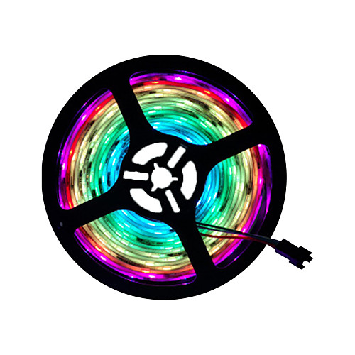 

5m Flexible LED Light Strips / RGB Strip Lights 150 LEDs SMD5050 10mm 1pc Multi Color Party / Self-adhesive / Color Gradient 12 V