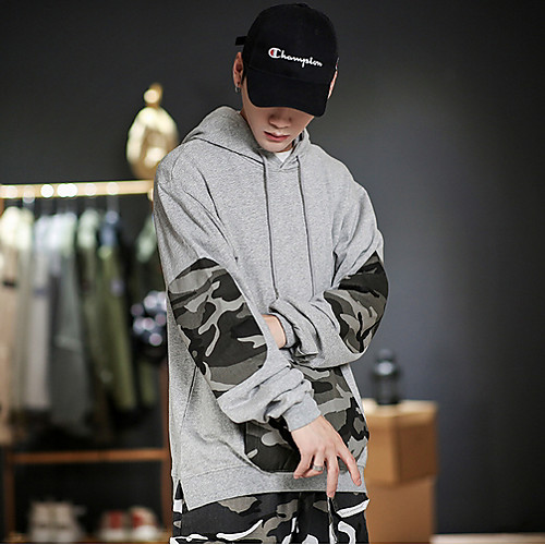 

Men's Casual Hoodie - Geometric Black US32 / UK32 / EU40