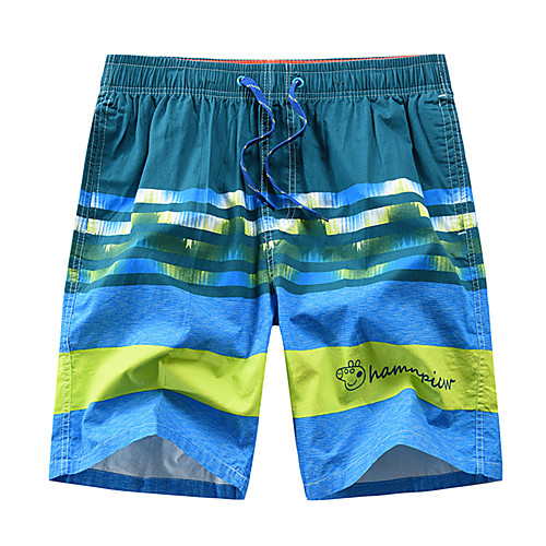 

Men's Sporty / Basic Shorts / Bermuda shorts Pants - Striped / Pattern / Geometric Pattern Fantastic Beasts, Stripe / Print Green Blue Navy Blue US34 / UK34 / EU42 US36 / UK36 / EU44 US38 / UK38