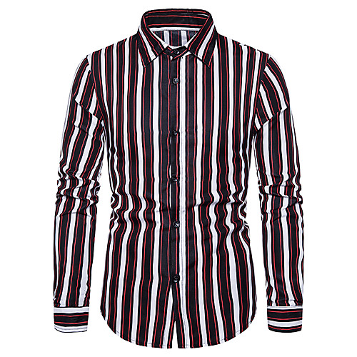 

Men's Daily Basic Shirt - Striped Black