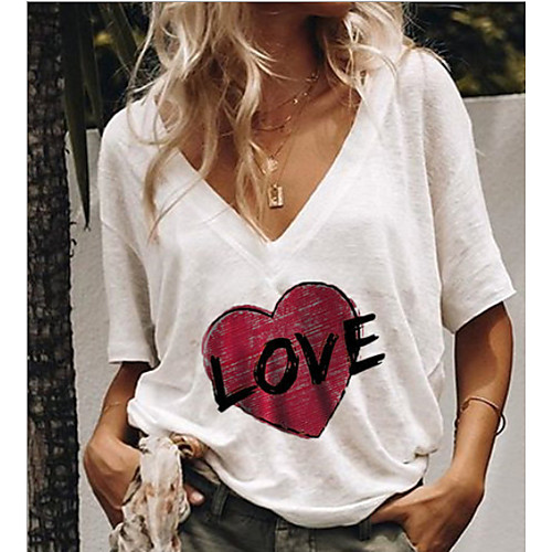 

Women's Daily T-shirt - Cartoon White