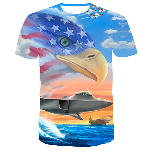 

Men's Daily T-shirt - 3D Print Blue