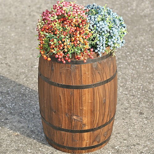

Gardening Carbonized Anticorrosive Solid Wood Beer Barrel Flower Pot Bar Wine Cabinet Decoration Barrel Exhibition Furnishings Wedding Props