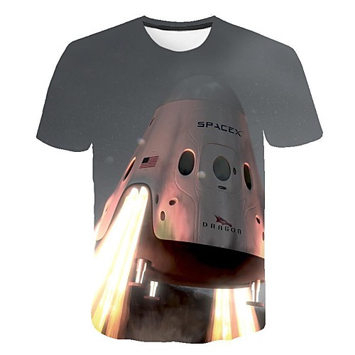 

Men's Daily T-shirt - 3D Print Gray