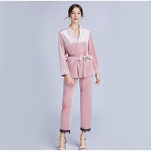 

Women's Suits Nightwear Wine Blushing Pink Navy Blue M L XL