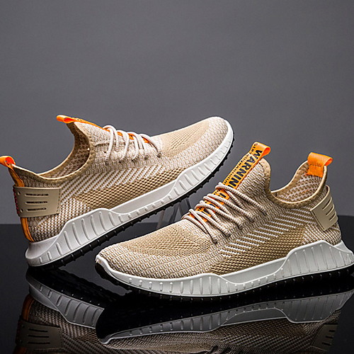 

Men's Mesh Summer Athletic Shoes Non-slipping Khaki / Black / Gray