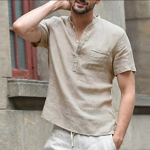 

Men's Daily Shirt - Solid Colored Khaki