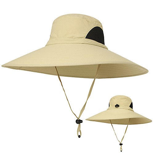 

Hiking Hat Hiking Cap Fishing Hat Hat 1 PCS Portable Sunscreen UV Resistant Breathable Solid Color Polyester Autumn / Fall Spring Summer for Men's Women's Camping / Hiking Hunting Fishing Army Green
