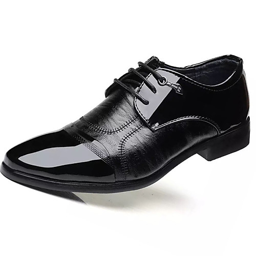

Men's PU Spring & Summer Casual Oxfords Non-slipping Black