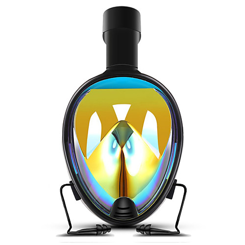 

Diving Mask Full Face Mask Waterproof Single Window - Diving Silicone - For Adults Kids Yellow Blue Black