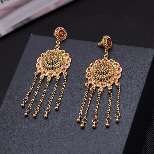 

Women's Drop Earrings Hoop Earrings Earrings Classic Holiday Fashion Wedding Luxury Classic Trendy Fashion Cute Gold Plated Earrings Jewelry Gold For Wedding Birthday Gift Formal Festival 1 Pair